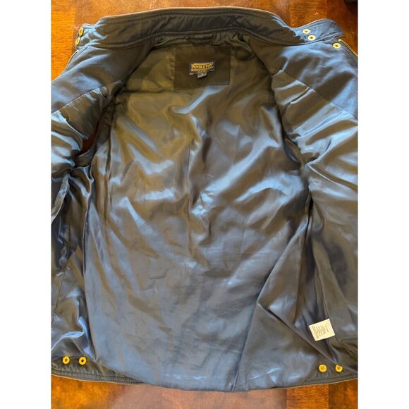 Pendleton Vest Women Small Navy Blue Quilted Full Zip‎ Outdoor Outerwear Preppy - Picture 12 of 12